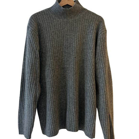 Vintage Guess Jeans Ribbed Mock Turtleneck Lambswool Sweater Sz. Large Unisex - Picture 1 of 9
